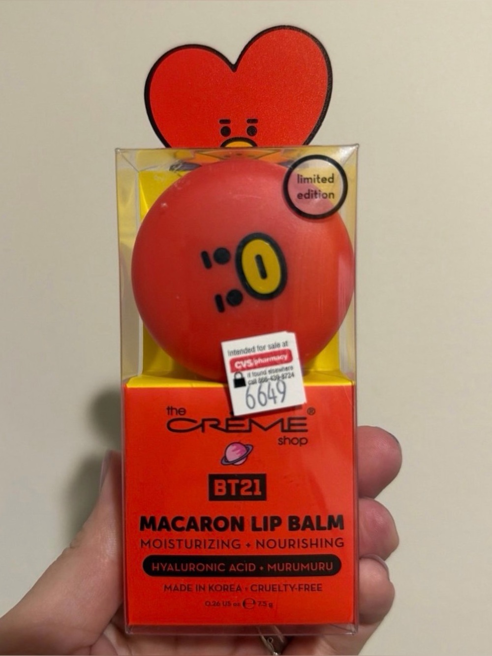 The Creme Shop BT21 Tata Macaron Lip Balm